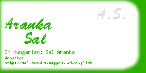 aranka sal business card